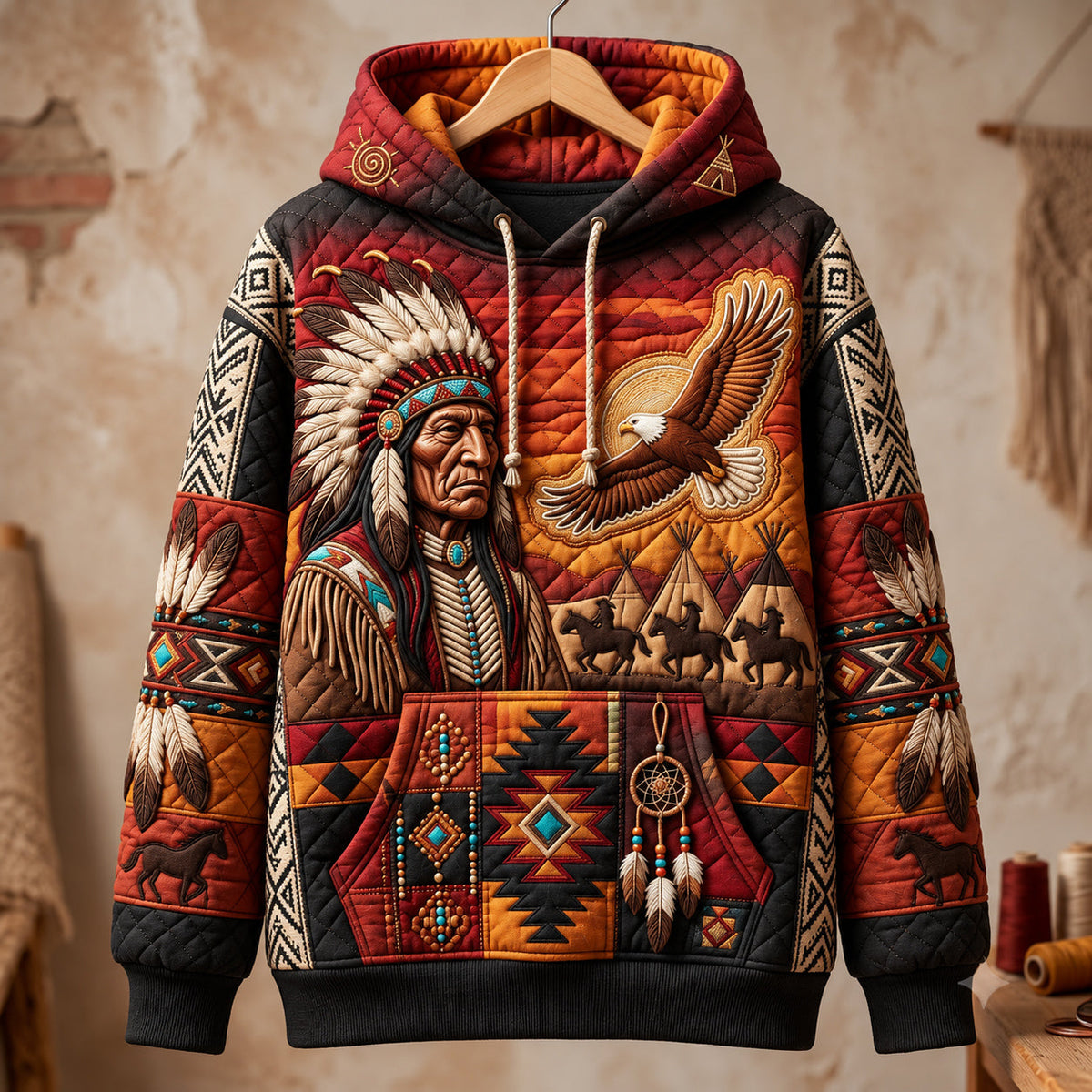 Eagle Warrior Hoodie GFTOMA14953
