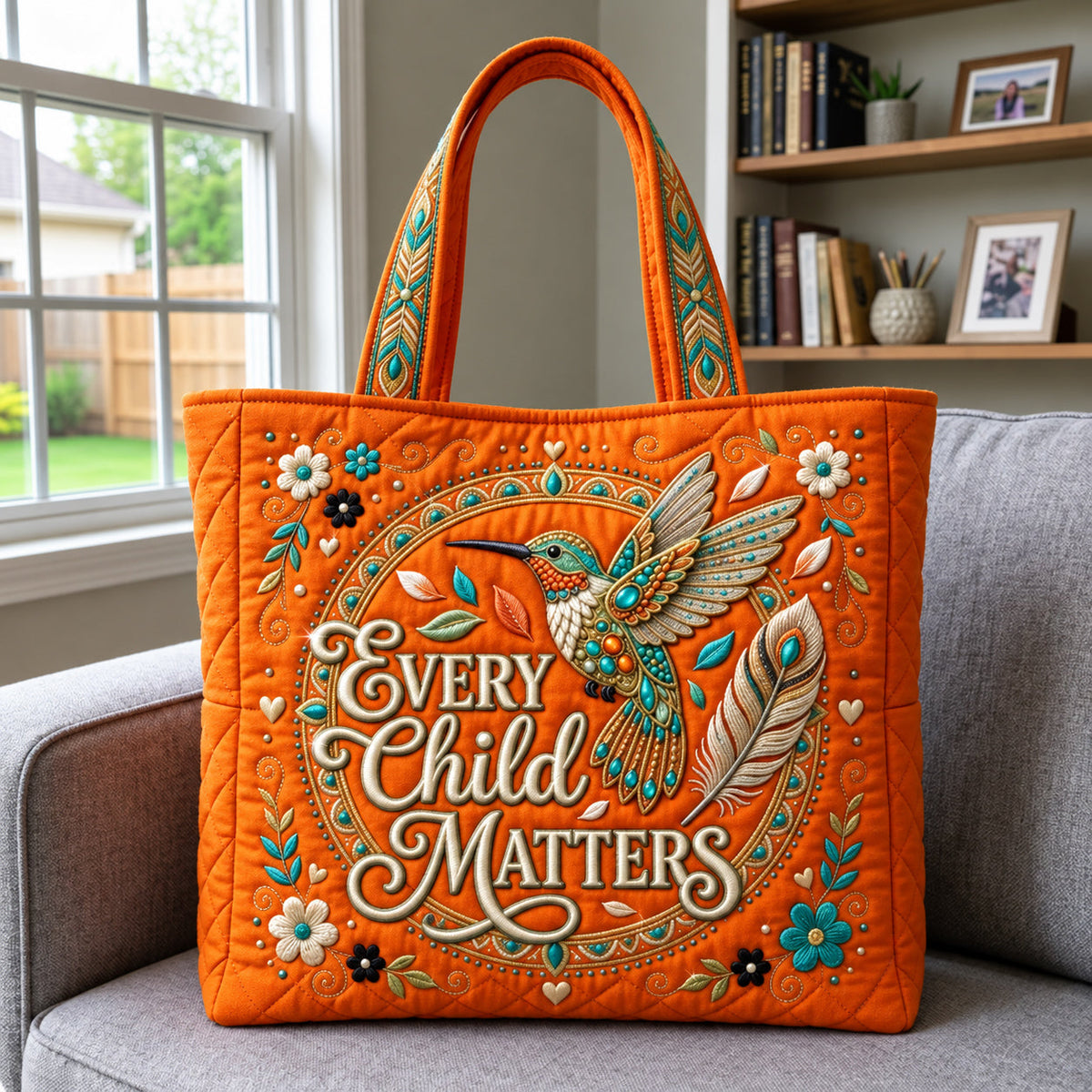 Hummingbird Child Quilted Tote Bag GFTOMA14962