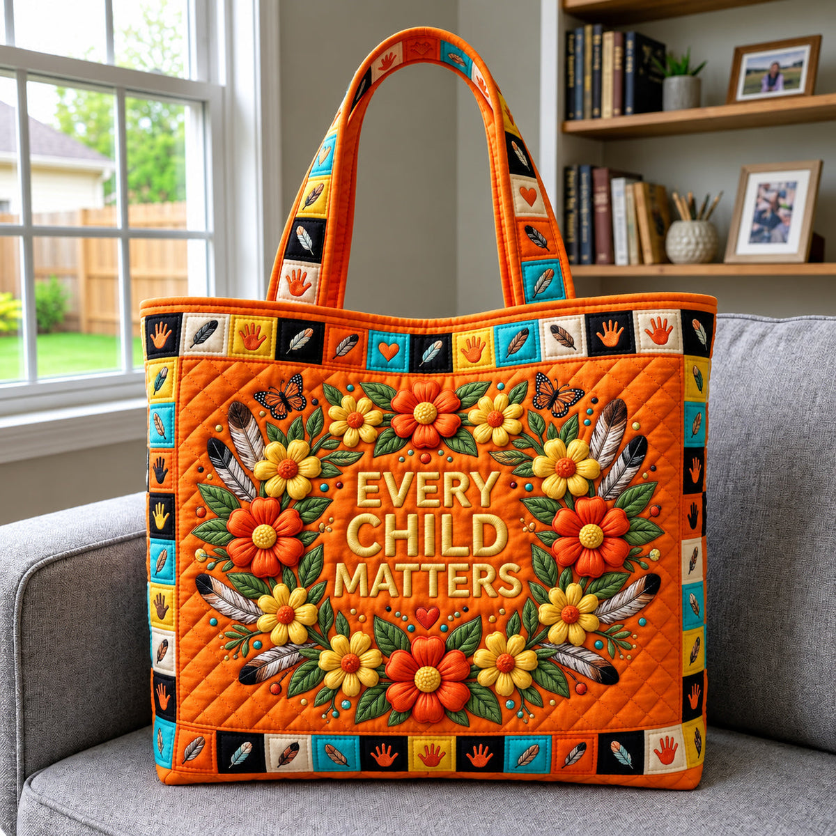 Floral Child Quilted Tote Bag GFTOMA14966