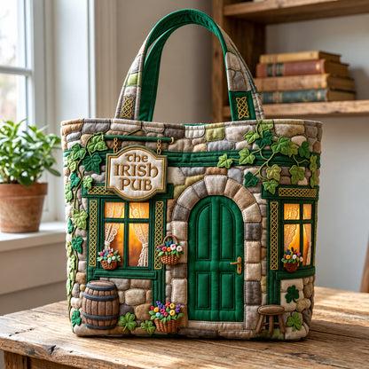Stone Irish Pub Quilted Tote Bag GFTOMA14969