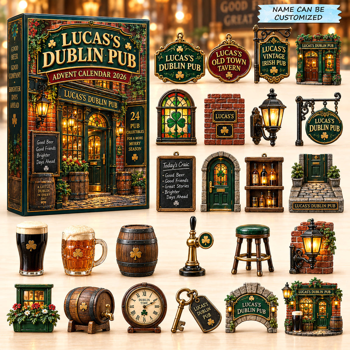 Dublin Pub Advent Calendar 2026 QTCUZ GFTOMA14973