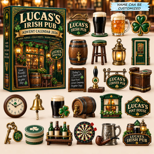 Classic Irish Pub Advent Calendar 2026 QTCUZ GFTOMA14978