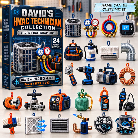Personalized HVAC Technician Advent Calendar 2026 QTCUZ GFTOMA14980
