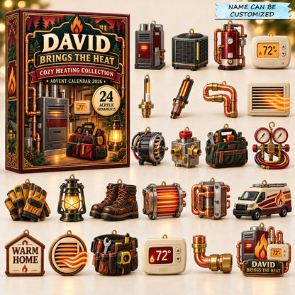 Personalized Heating Service Advent Calendar 2026 QTCUZ GFTOMA14981