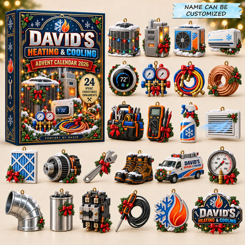 Personalized Heating Cooling Advent Calendar 2026 QTCUZ GFTOMA14983