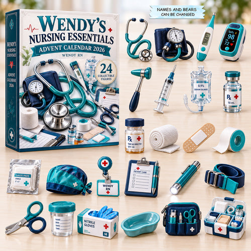 Personalized Nursing Essential Advent Calendar 2026 QTCUZ GFTOMA15047