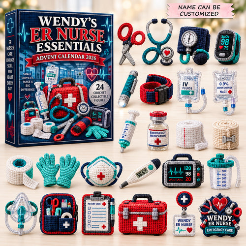 Personalized ER Nurse Advent Calendar 2026 QTCUZ GFTOMA15050