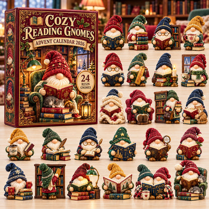 Cozy Reading Gnome Advent Calendar 2026 GFTOMA15058