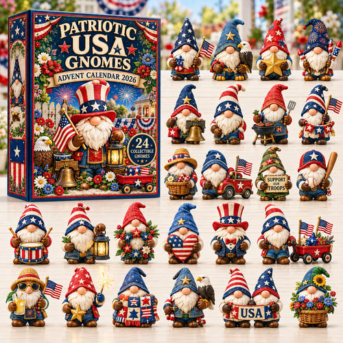 Patriotic Gnome Advent Calendar 2026 GFTOMA15060