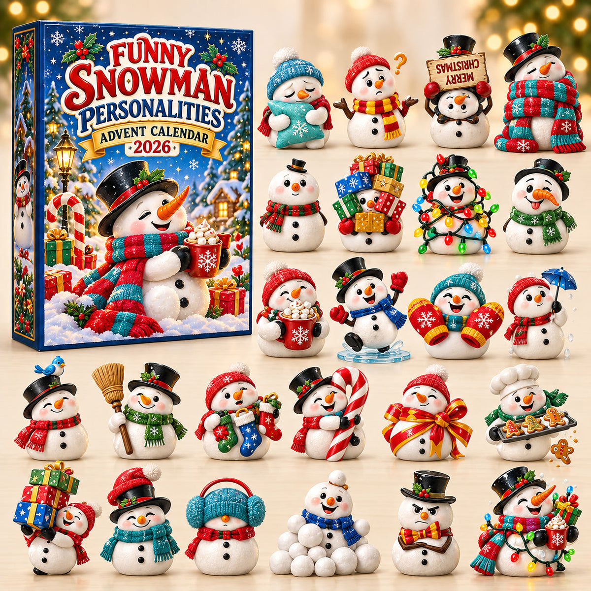 Funny Snowman Advent Calendar 2026 GFTOMA15065