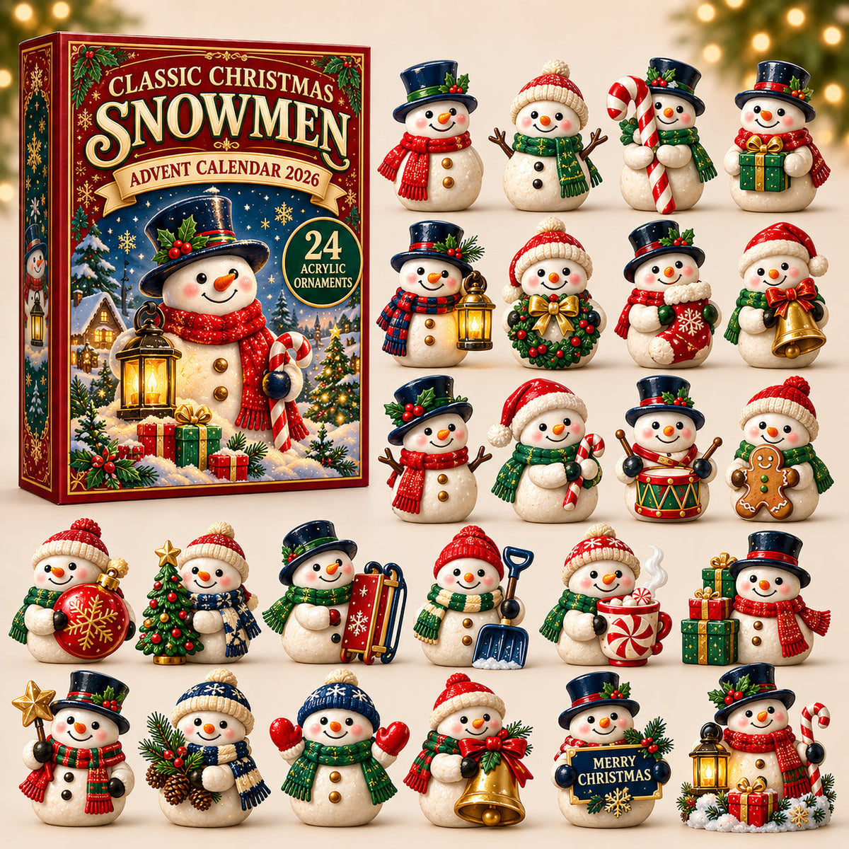 Classic Snowman Advent Calendar 2026 GFTOMA15066