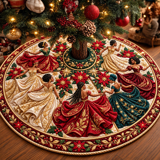 Melanin Queens Quilted Tree Skirt GFTOMA15071