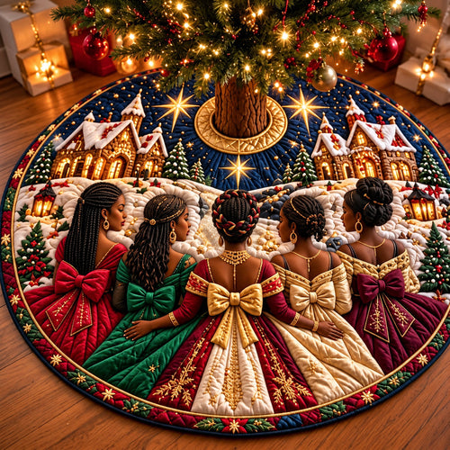 Melanin Queens Quilted Tree Skirt GFTOMA15074