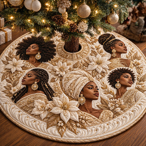 Melanin Queens Quilted Tree Skirt GFTOMA15075