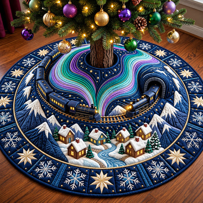 Aurora Train Quilted Tree Skirt GFTOMA15078