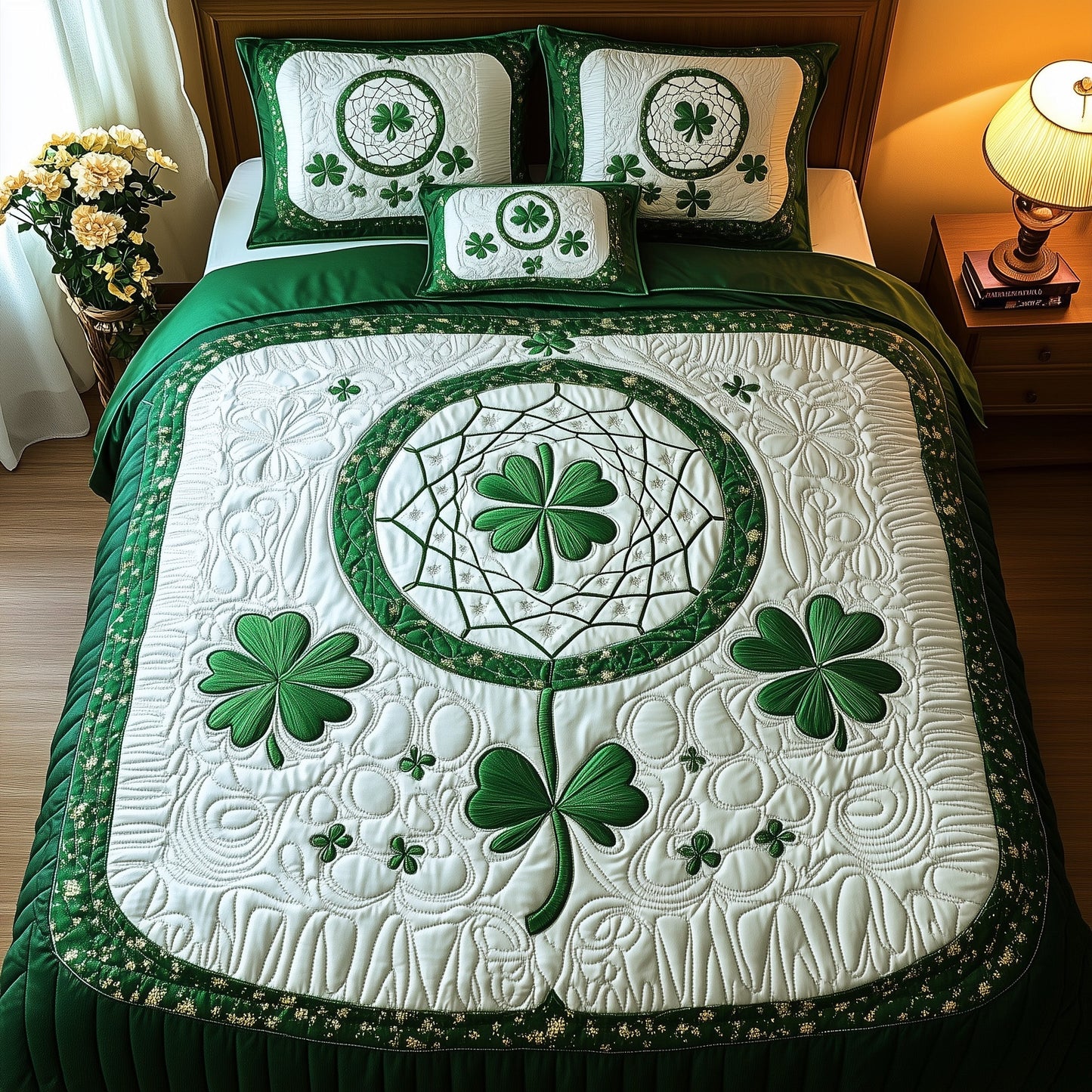 Irish Dreamcatcher 3-Piece Quilted Bedding Set GFTOMA1508