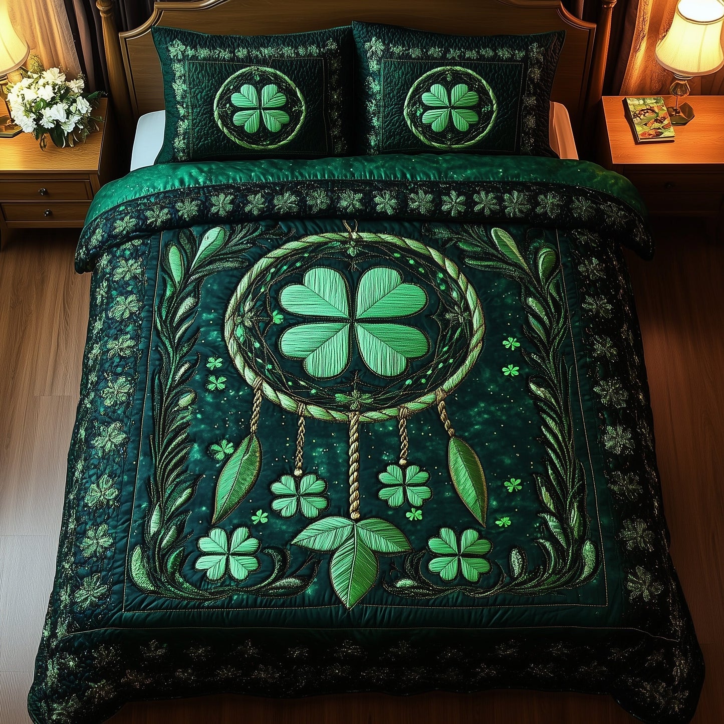 Irish Dreamcatcher 3-Piece Quilted Bedding Set GFTOMA1510