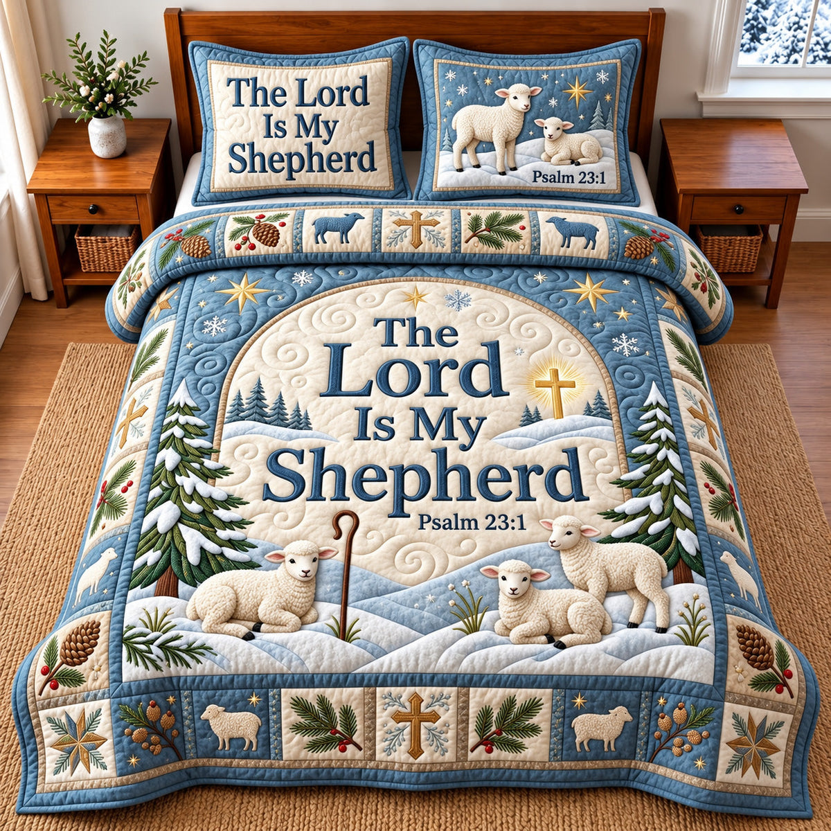 Lord Shepherd 3-Piece Quilted Bedding Set GFTOMA15107