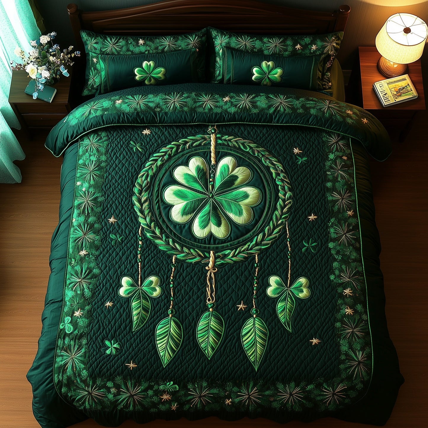 Irish Dreamcatcher 3-Piece Quilted Bedding Set GFTOMA1511