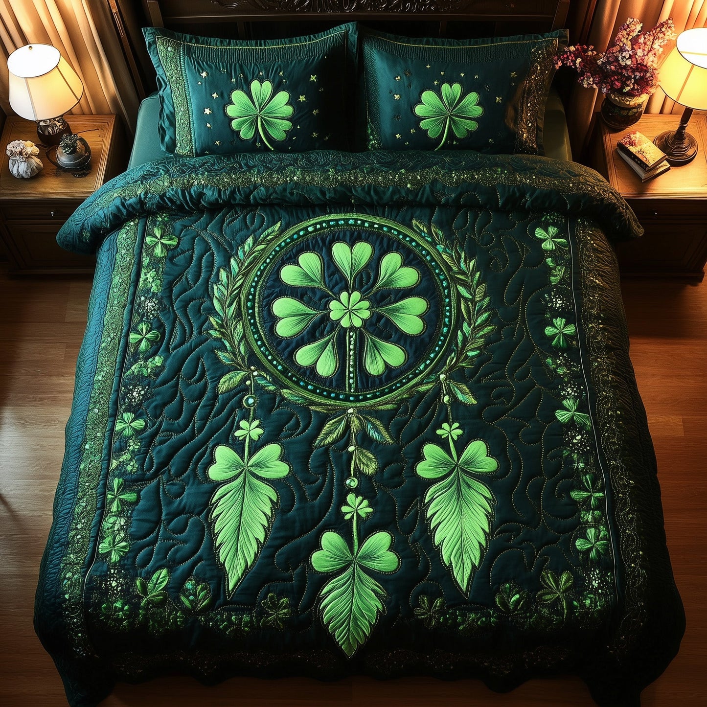 Irish Dreamcatcher 3-Piece Quilted Bedding Set GFTOMA1514