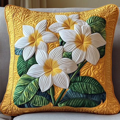 Plumeria Blossom Quilted Pillow Case GFTOMA1517