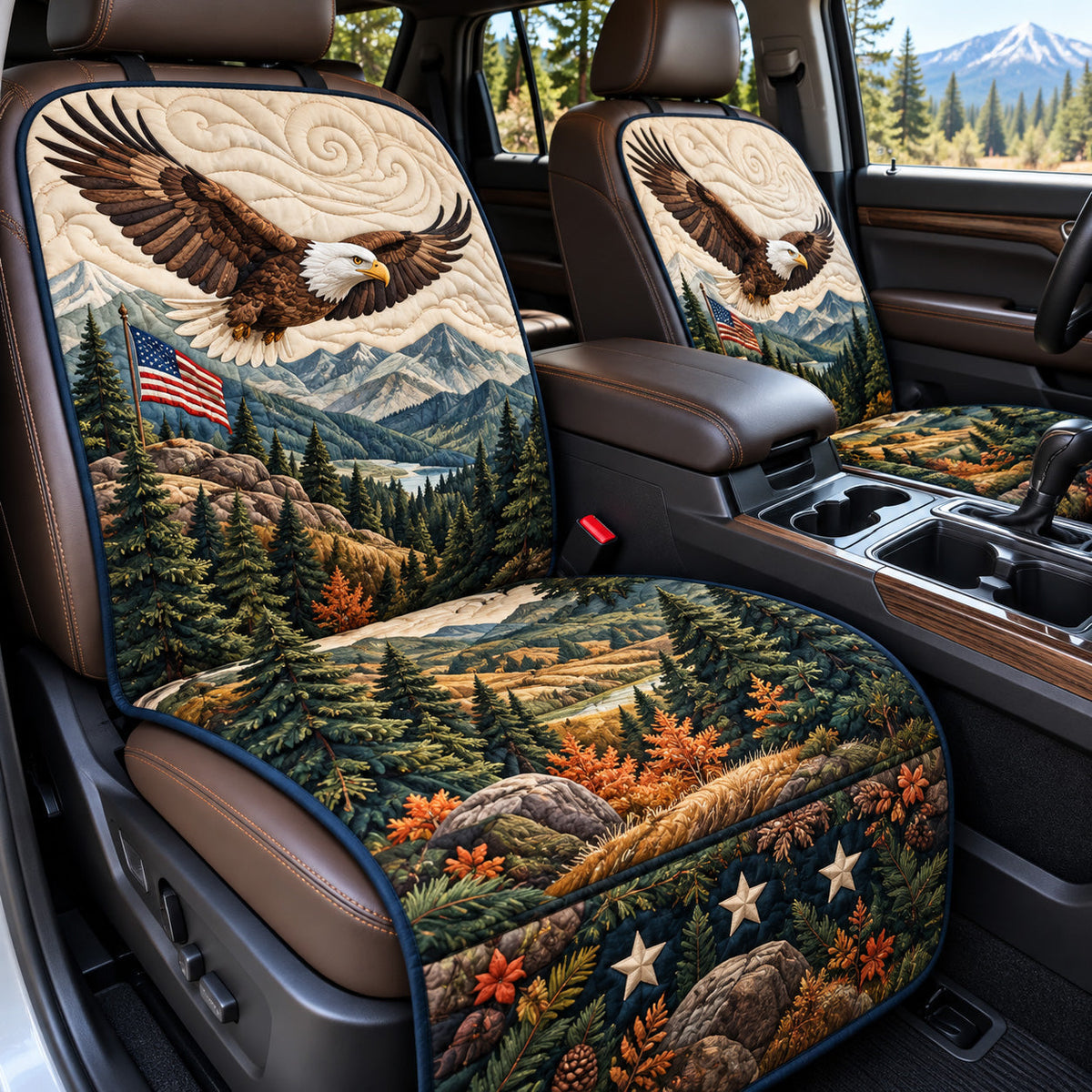 Mountain Eagle Quilted Car Seat Protector GFTOMA15174