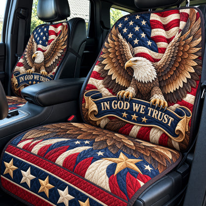 Patriotic Eagle Quilted Car Seat Protector GFTOMA15175