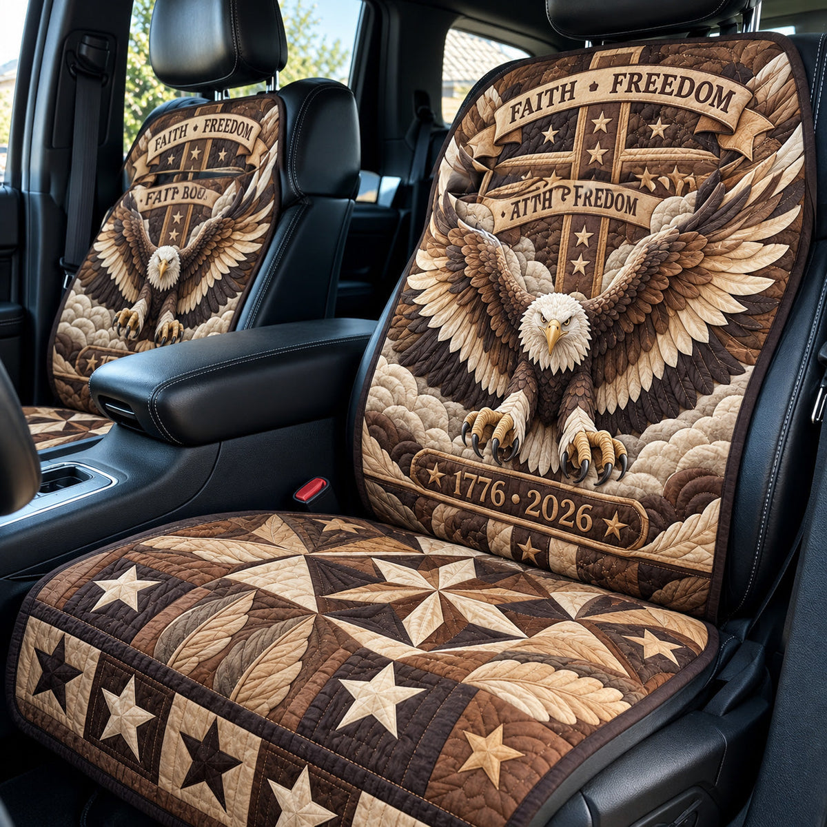 Freedom Eagle Quilted Car Seat Protector GFTOMA15176