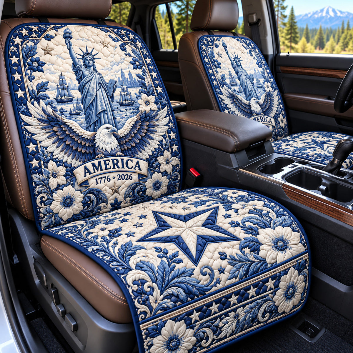 America Eagle Quilted Car Seat Protector GFTOMA15177