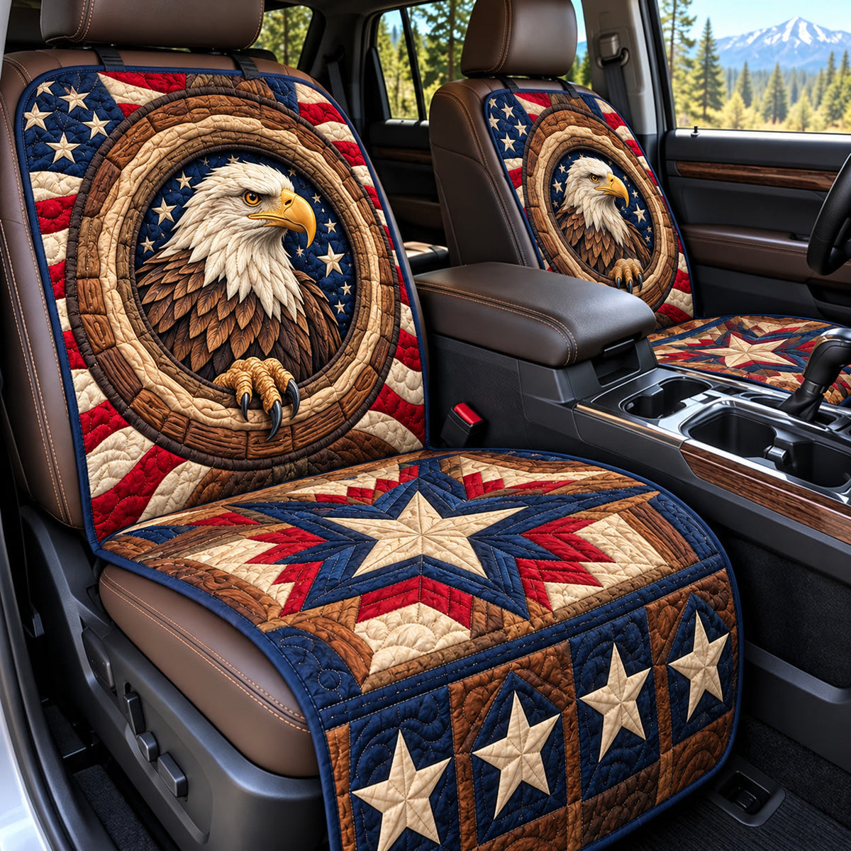 Liberty Eagle Quilted Car Seat Protector GFTOMA15178