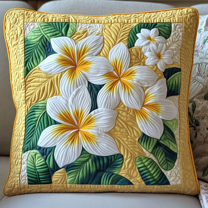 Plumeria Blossom Quilted Pillow Case GFTOMA1518
