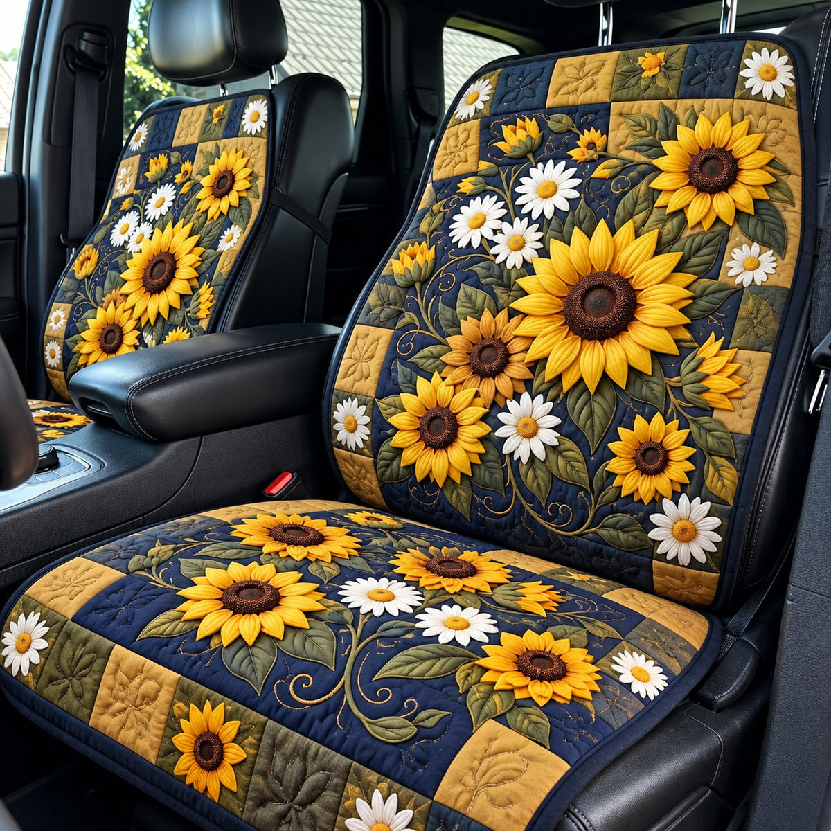 Sunflower Harvest Quilted Car Seat Protector GFTOMA15180