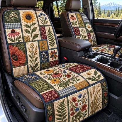 Floral Patchwork Quilted Car Seat Protector GFTOMA15182