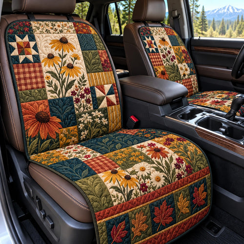 Autumn Patchwork Quilted Car Seat Protector GFTOMA15183
