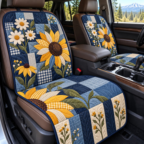 Daisy Sunflower Quilted Car Seat Protector GFTOMA15185