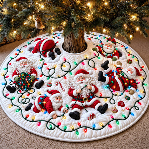 Tangled Santa Quilted Tree Skirt GFTOMA15217