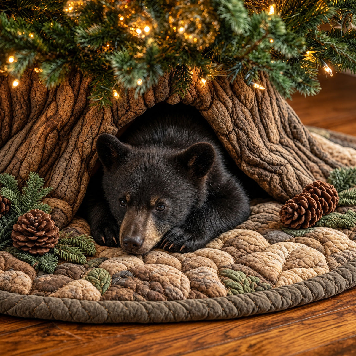Animal Den Quilted Tree Skirt GFTOMA15262