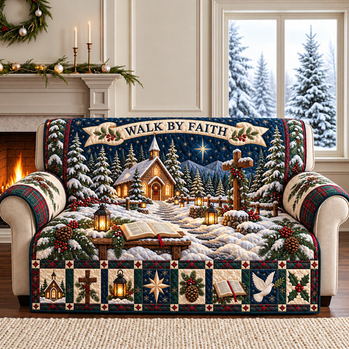Winter Faith Quilted Sofa Cover GFTOMA15276