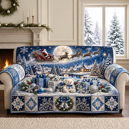 Moonlit Christmas Quilted Sofa Cover GFTOMA15286