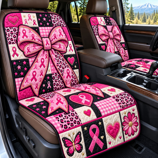 Ribbon Bow Quilted Car Seat Protector GFTOMA15292