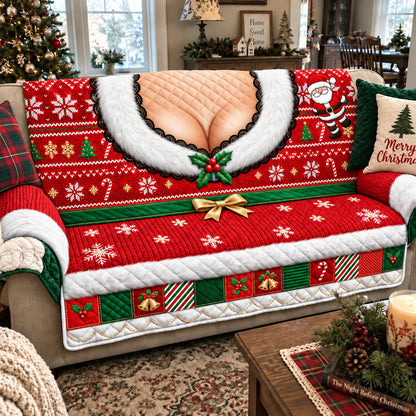 Mrs Claus Dress Quilted Sofa Cover GFTOMA15330