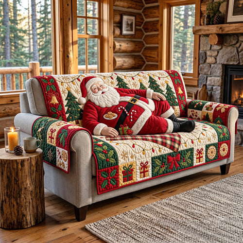 Lazy Santa Quilted Sofa Cover GFTOMA15351