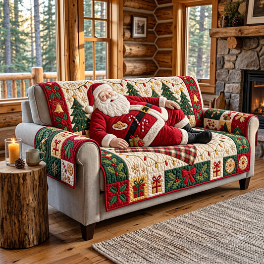 Lazy Santa Quilted Sofa Cover GFTOMA15351