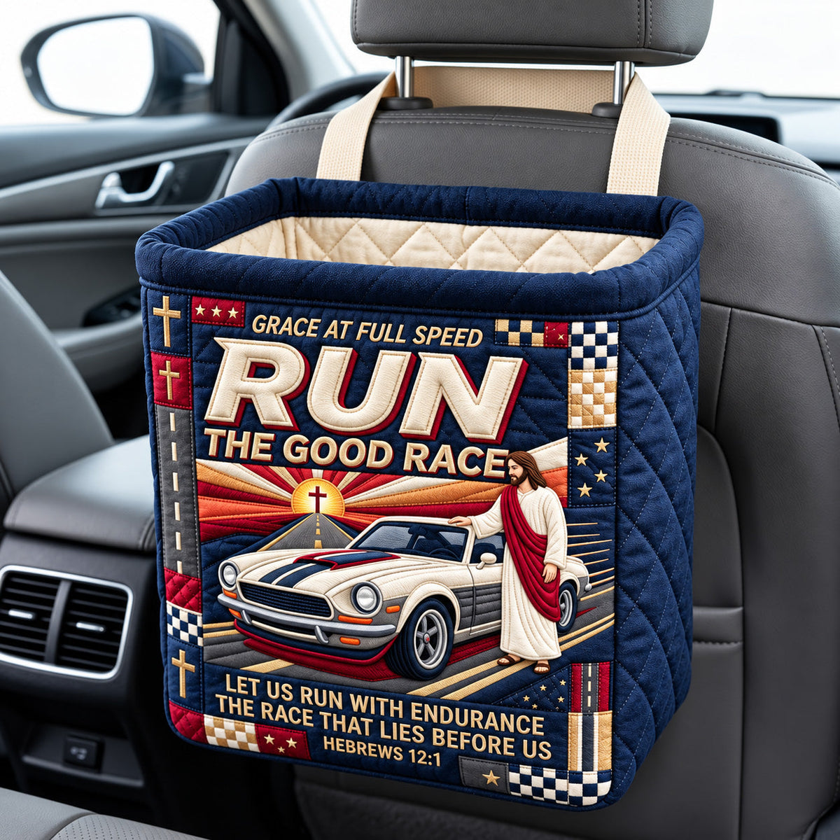 Good Race Quilted Car Basket GFTOMA15386