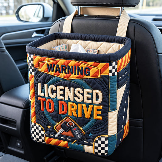 Licensed Driver Quilted Car Basket GFTOMA15387