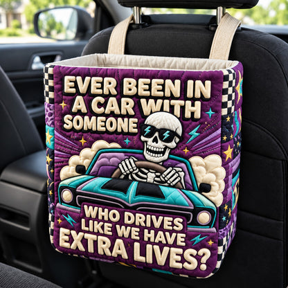 Extra Lives Quilted Car Basket GFTOMA15388