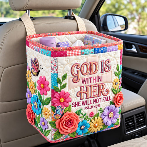 God Within Quilted Car Basket GFTOMA15391