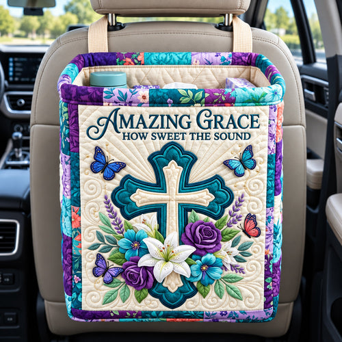 Amazing Grace Quilted Car Basket GFTOMA15393