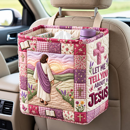 Jesus Love Quilted Car Basket GFTOMA15395