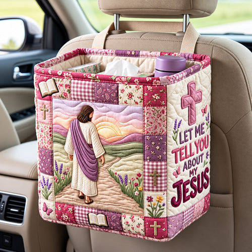 Jesus Love Quilted Car Basket GFTOMA15395